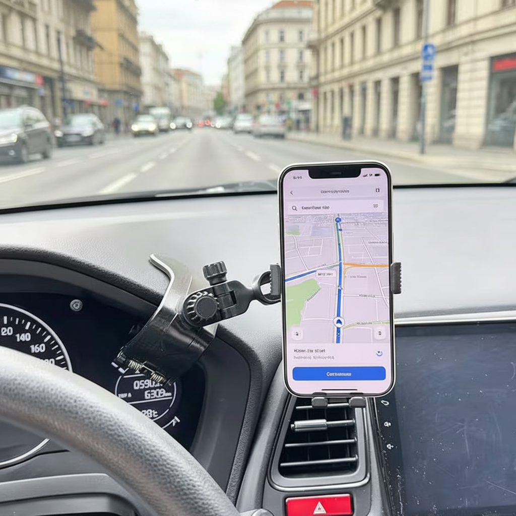Anti-slip silicone protection car phone holder