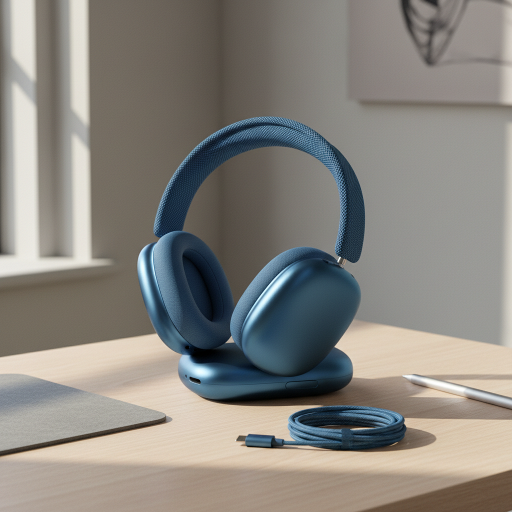 Apple AirPods Max 2 Blue - Lifestyle Shot